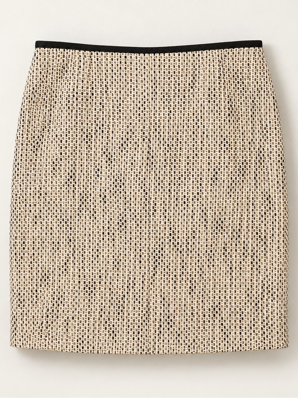 Vince Camuto Tweed Skirt – Black & Cream – Classic Tailored Style